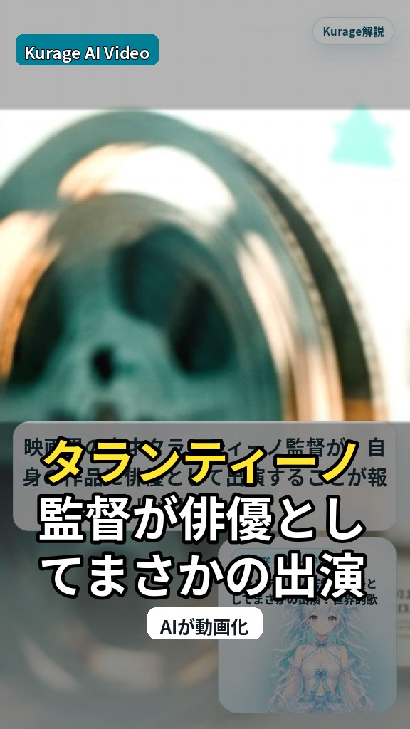 タランティーノ監督が俳優としてまさかの出演！世界的歌姫との共演が注目のサムネイル