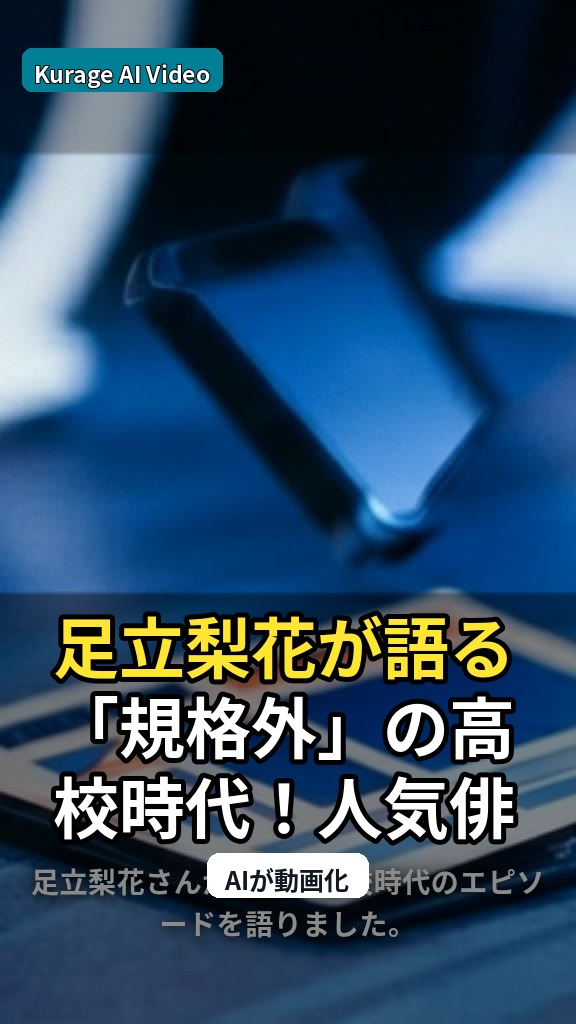 足立梨花が語る「規格外」の高校時代！人気俳優の同級生たちに驚き。のサムネイル