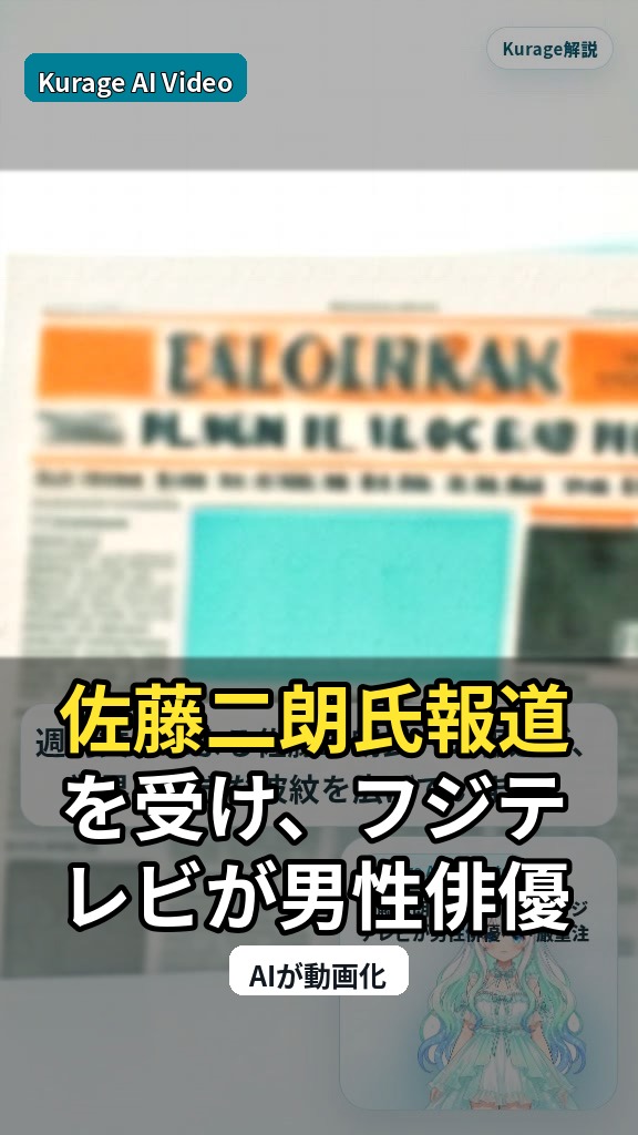 佐藤二朗氏報道を受け、フジテレビが男性俳優へ「厳重注意」の背景と業界の変化のサムネイル