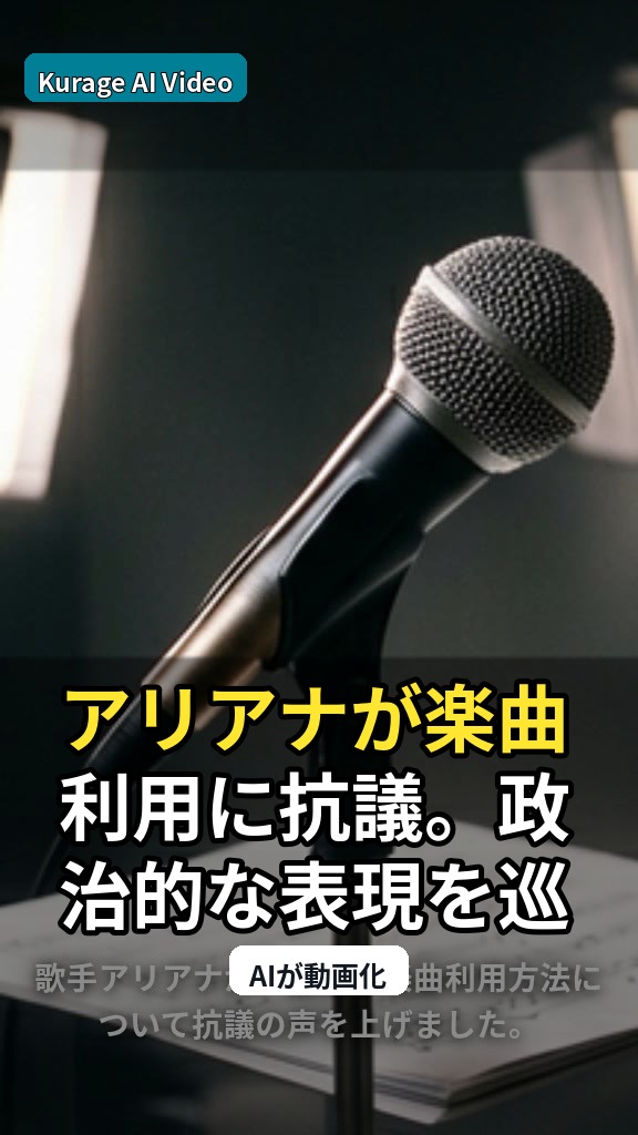 アリアナが楽曲利用に抗議。政治的な表現を巡る業界の課題のサムネイル