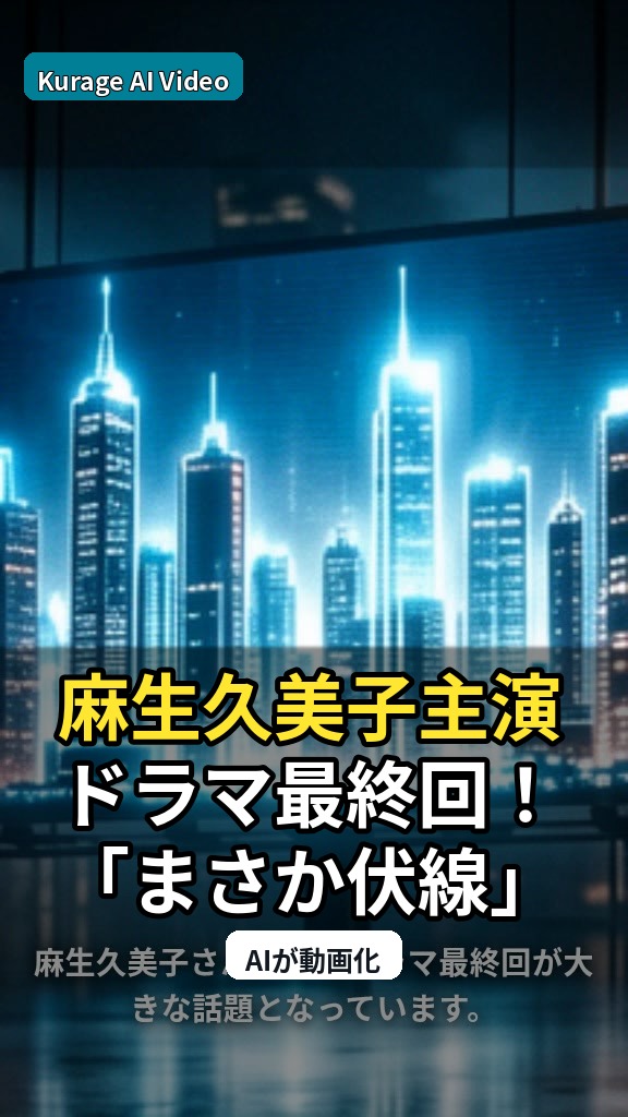 麻生久美子主演ドラマ最終回！「まさか伏線」の人物との再会が示す絆とは？のサムネイル