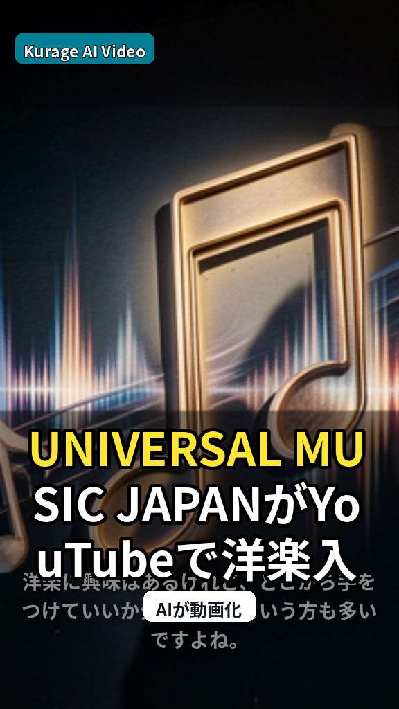 UNIVERSAL MUSIC JAPANがYouTubeで洋楽入門番組を配信開始「カバでもわかる洋楽ばなし」のサムネイル