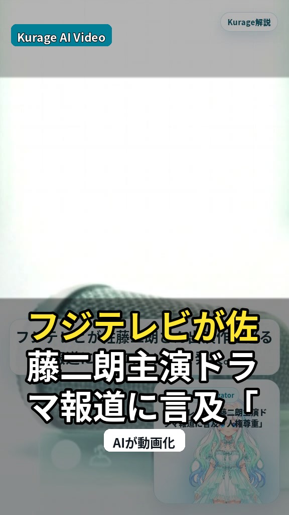 フジテレビが佐藤二朗主演ドラマ報道に言及「人権尊重」の姿勢を明確化のサムネイル