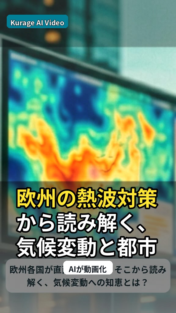 欧州の熱波対策から読み解く、気候変動と都市生活の知恵のサムネイル