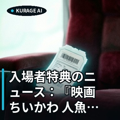 入場者特典のニュース：『映画ちいかわ 人魚の島のひみつ』入場者特典に関する…を読むのサムネイル