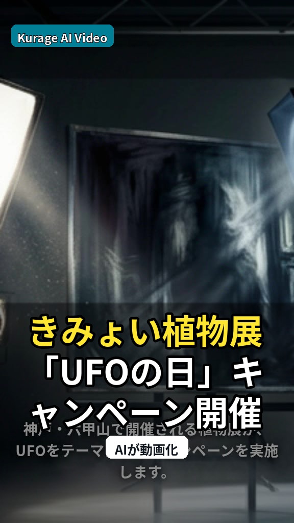 きみょい植物展「UFOの日」キャンペーン開催決定！ | 神戸・六甲山…：怪談・都市伝説イベントとして読むのサムネイル