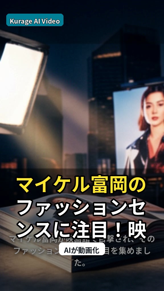 マイケル富岡のファッションセンスに注目！映画館での「質問攻め」が話題にのサムネイル