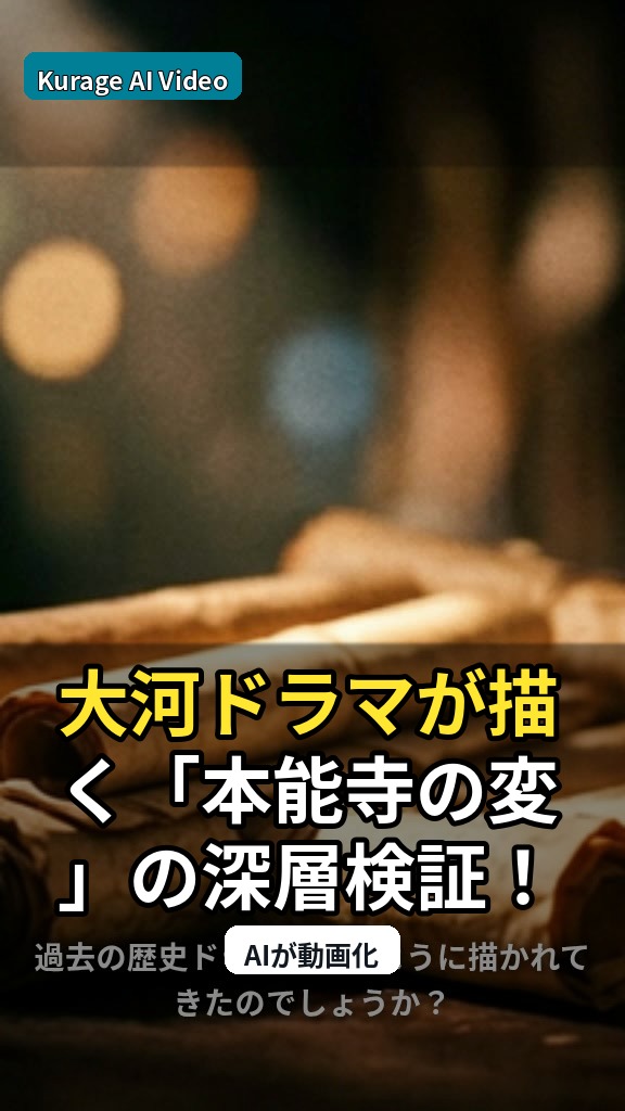 大河ドラマが描く「本能寺の変」の深層検証！信長と四国問題の謎のサムネイル