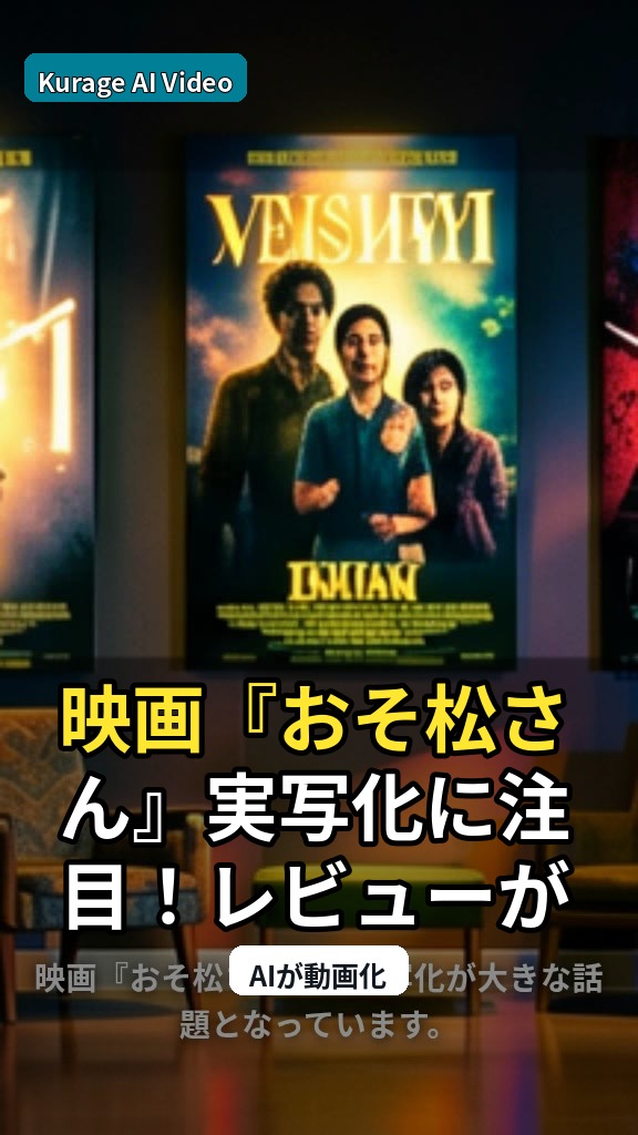 映画『おそ松さん』実写化に注目！レビューが語る「アニメ再現度」の評価のサムネイル
