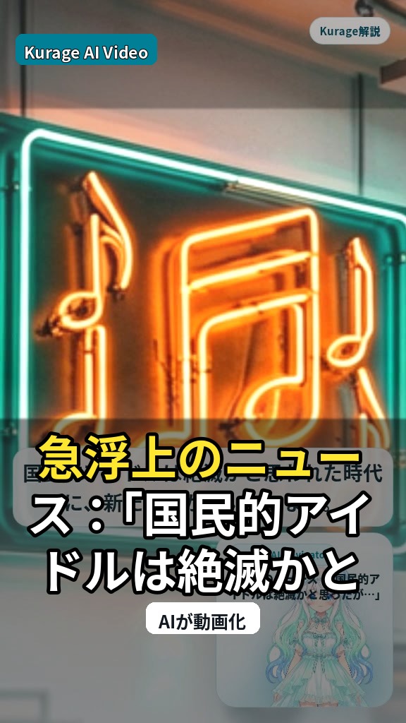 急浮上のニュース：｢国民的アイドルは絶滅かと思ったが…｣ 苦節11年で…を読むのサムネイル