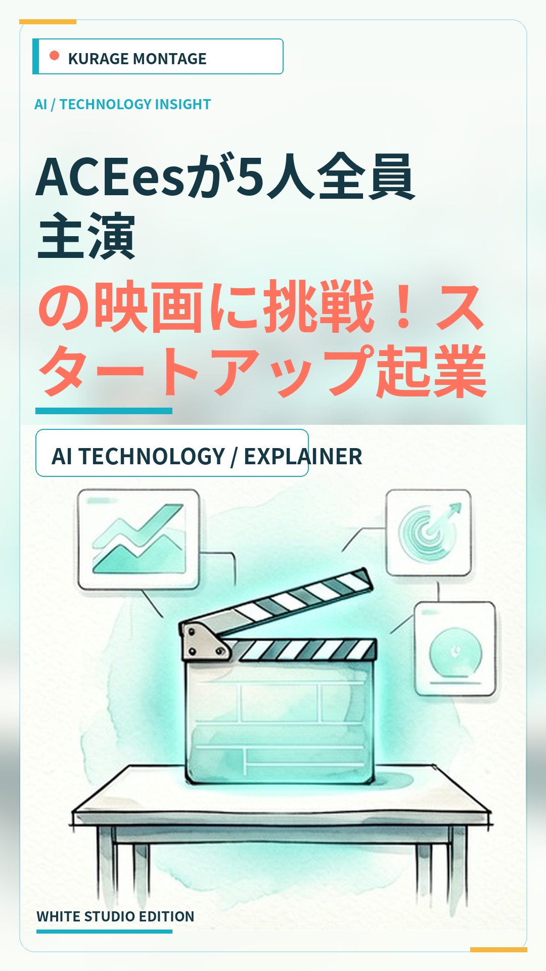 ACEesが5人全員主演の映画に挑戦！スタートアップ起業家を演じる新展開 | Kurage Entertainment