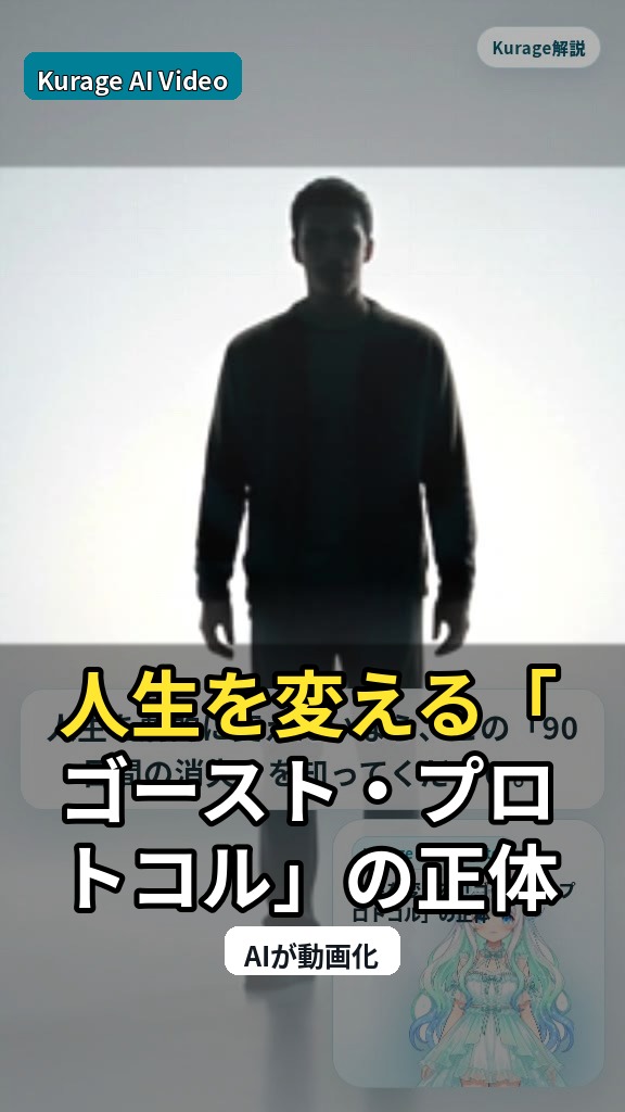 ゴースト・プロトコルとは？人生を劇的に変える90日間の消失と戦略 | Kurage