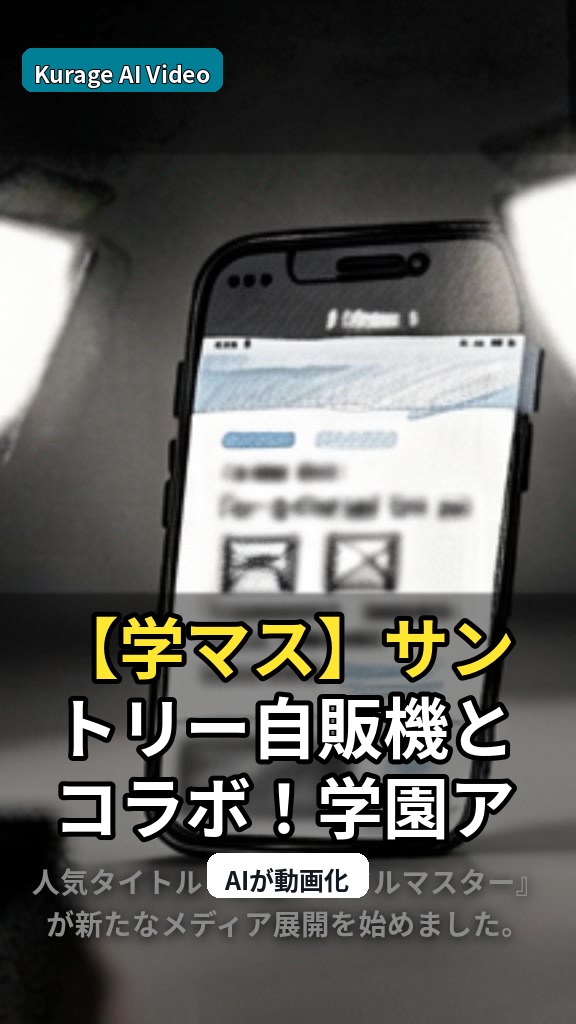 【学マス】サントリー自販機とコラボ！学園アイドルマスターの新たなメディア展開を考察のサムネイル
