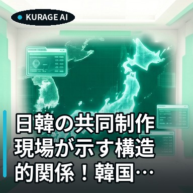 日韓の共同制作現場が示す構造的関係！韓国俳優が集まる背景にある市場の思惑のサムネイル