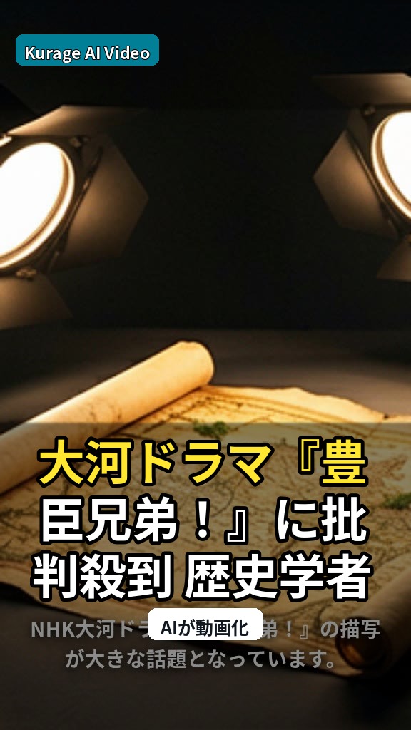 大河ドラマ『豊臣兄弟！』に批判殺到 歴史学者は「リアリティ欠如」と指摘のサムネイル