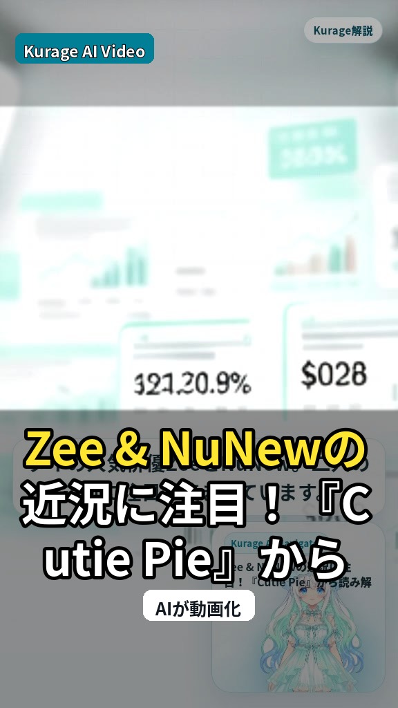 Zee & NuNewの近況に注目！『Cutie Pie』から読み解く二人の現在地のサムネイル