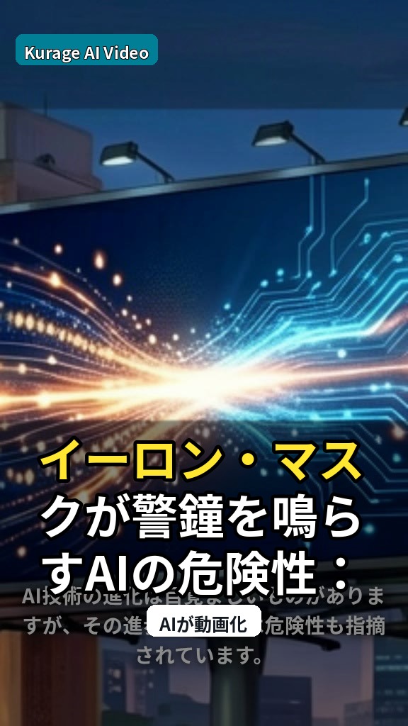 イーロン・マスクが警鐘を鳴らすAIの危険性：「やる気を失い、眠れない」という懸念のサムネイル